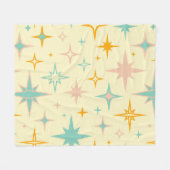 Pattern of colorful retro stars fleece deken (Voorkant (Horizontaal))