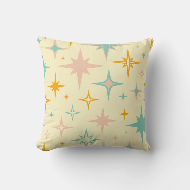 Pattern of colorful retro stars kussen (Voorkant)