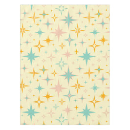 Pattern of colorful retro stars tafelkleed