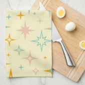 Pattern of colorful retro stars theedoek (Quarter Fold)