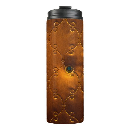 Pattern of genuine leather door upholsterydoor, go thermosbeker (Voorkant)