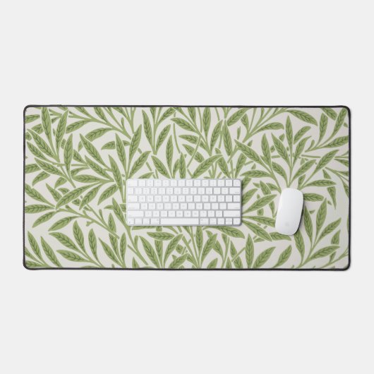 Pattern of green leafy branches  bureaumat (Keyboard & Muis)