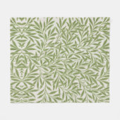 Pattern of green leafy branches  fleece deken (Voorkant (Horizontaal))