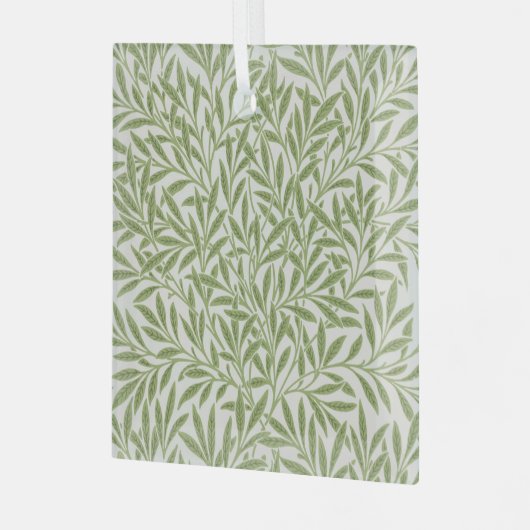 Pattern of green leafy branches  glas ornament (Voorkant links)