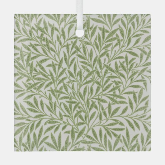 Pattern of green leafy branches  glas ornament (Voorkant)