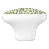 Pattern of green leafy branches  keramische knop (Zijkant)