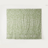 Pattern of green leafy branches  wandkleed (Voorkant (horizontaal))