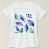  Pattern of leaves and berries  T-shirt (Design voorkant)
