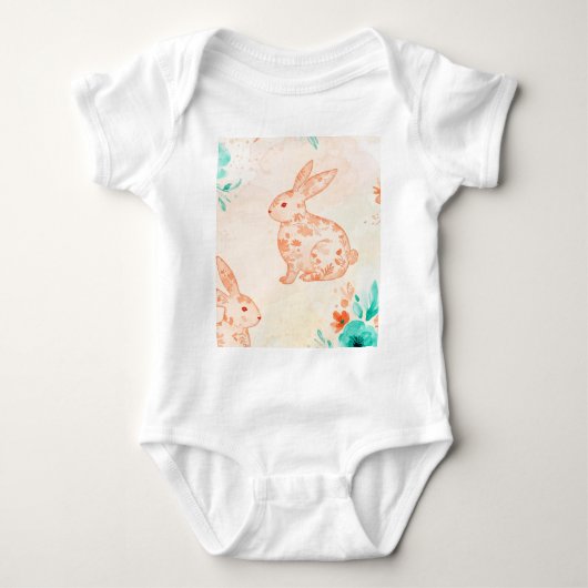 Pattern of rabbits romper (Voorkant)