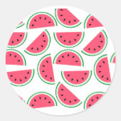 pattern of watermelon ronde sticker (Voorkant)