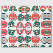 Pattern of Winter sweater schattige Xmas red and g Cadeaupapier (Vlak)