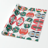 Pattern of Winter sweater schattige Xmas red and g Cadeaupapier (Uitgerold)