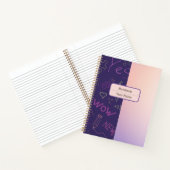Pattern paarse tools Notitieboek (Binnen)