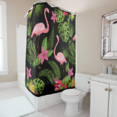 Pattern Peacock roze met ventilator Douchegordijn (In situ)