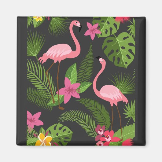 Pattern Peacock roze met ventilator Magneet (Voorkant)