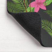 Pattern Peacock roze met ventilator Muismat (Hoek)
