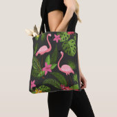 Pattern Peacock roze met ventilator Tote Bag (Dichtbij)