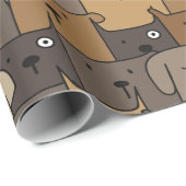 Pattern Pets Cute Dogs Lover Cadeaupapier (Rol Hoek)