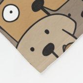 Pattern Pets Cute Dogs Lover Fleece Deken (Hoek)