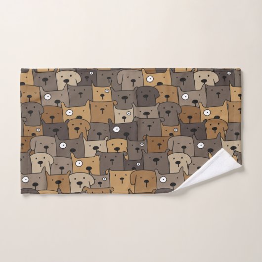 Pattern Pets Cute Dogs Lover Handdoek (Handdoek)