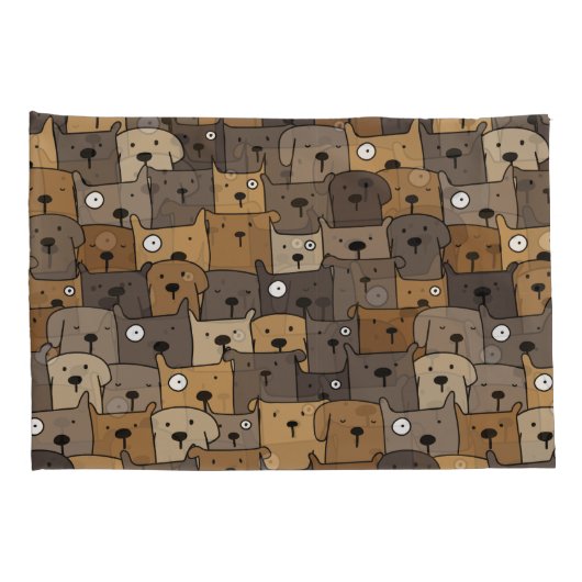 Pattern Pets Cute Dogs Lover Kussensloop (Achterkant-Rechts)