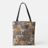 Pattern Pets Cute Dogs Lover Tote Bag (Achterkant)