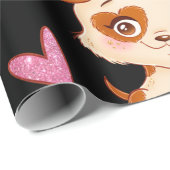 Pattern Pets Cute Funny Puppy Lover Cadeaupapier (Rol Hoek)