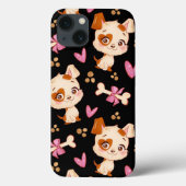 Pattern Pets Cute Funny Puppy Lover Case-Mate iPhone Case (Achterkant)