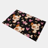 Pattern Pets Cute Funny Puppy Lover Deurmat (Schuin)