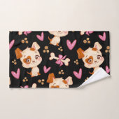 Pattern Pets Cute Funny Puppy Lover Handdoek (Handdoek)