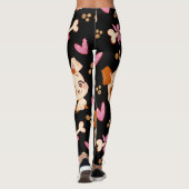 Pattern Pets Cute Funny Puppy Lover Leggings (Achterkant)
