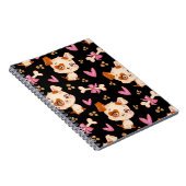Pattern Pets Cute Funny Puppy Lover Notitieboek (Rechterzijde)
