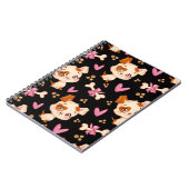 Pattern Pets Cute Funny Puppy Lover Notitieboek (Linkerzijde)