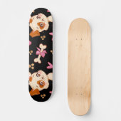 Pattern Pets Cute Funny Puppy Lover Persoonlijk Skateboard (Voorkant)