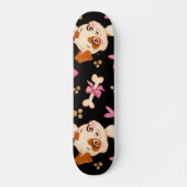 Pattern Pets Cute Funny Puppy Lover Persoonlijk Skateboard (Voorkant)