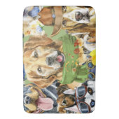Pattern Pets Dogs Animals Lover Badmat (Voorkant Verticaal)