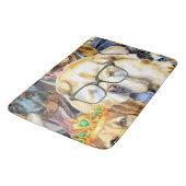 Pattern Pets Dogs Dierenvrienden Badmat (Gekanteld)