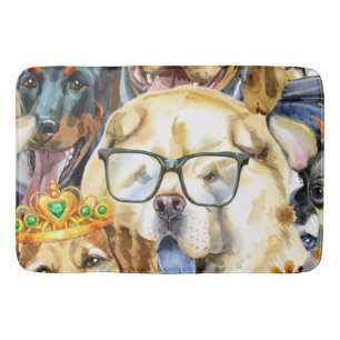 Pattern Pets Dogs Dierenvrienden Badmat