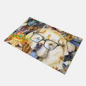 Pattern Pets Dogs Dierenvrienden Deurmat (Schuin)