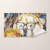 Pattern Pets Dogs Dierenvrienden Handdoek (Handdoek)