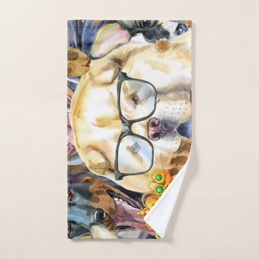 Pattern Pets Dogs Dierenvrienden Handdoek (Handdoek)