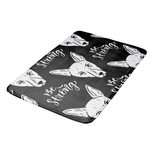 Pattern Pets Strong Dogs Lover Badmat (Gekanteld)