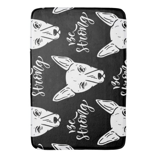 Pattern Pets Strong Dogs Lover Badmat (Voorkant Verticaal)