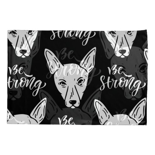 Pattern Pets Strong Dogs Lover Kussensloop (Achterkant-Links)
