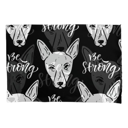 Pattern Pets Strong Dogs Lover Kussensloop (Voorkant-Links)