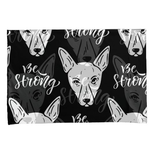 Pattern Pets Strong Dogs Lover Kussensloop (Voorkant-Rechts)