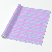 ~ Pattern Pink and Aqua Shades ~ Cadeaupapier (Uitgerold)
