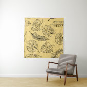 Pattern Plants Leaf from tropical forests and Mons Wandkleed (In Situ (horizontaal))