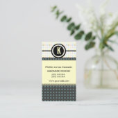 Pattern Play Edgy Monogram Appointment Afsprakenkaartje (Staand voorkant)