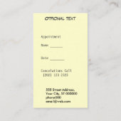 Pattern Play Edgy Monogram Appointment Afsprakenkaartje (Achterkant)